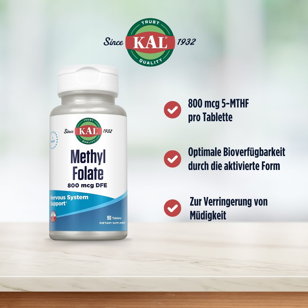 KAL Methyl Folat 800 mcg (Ultra Folate)