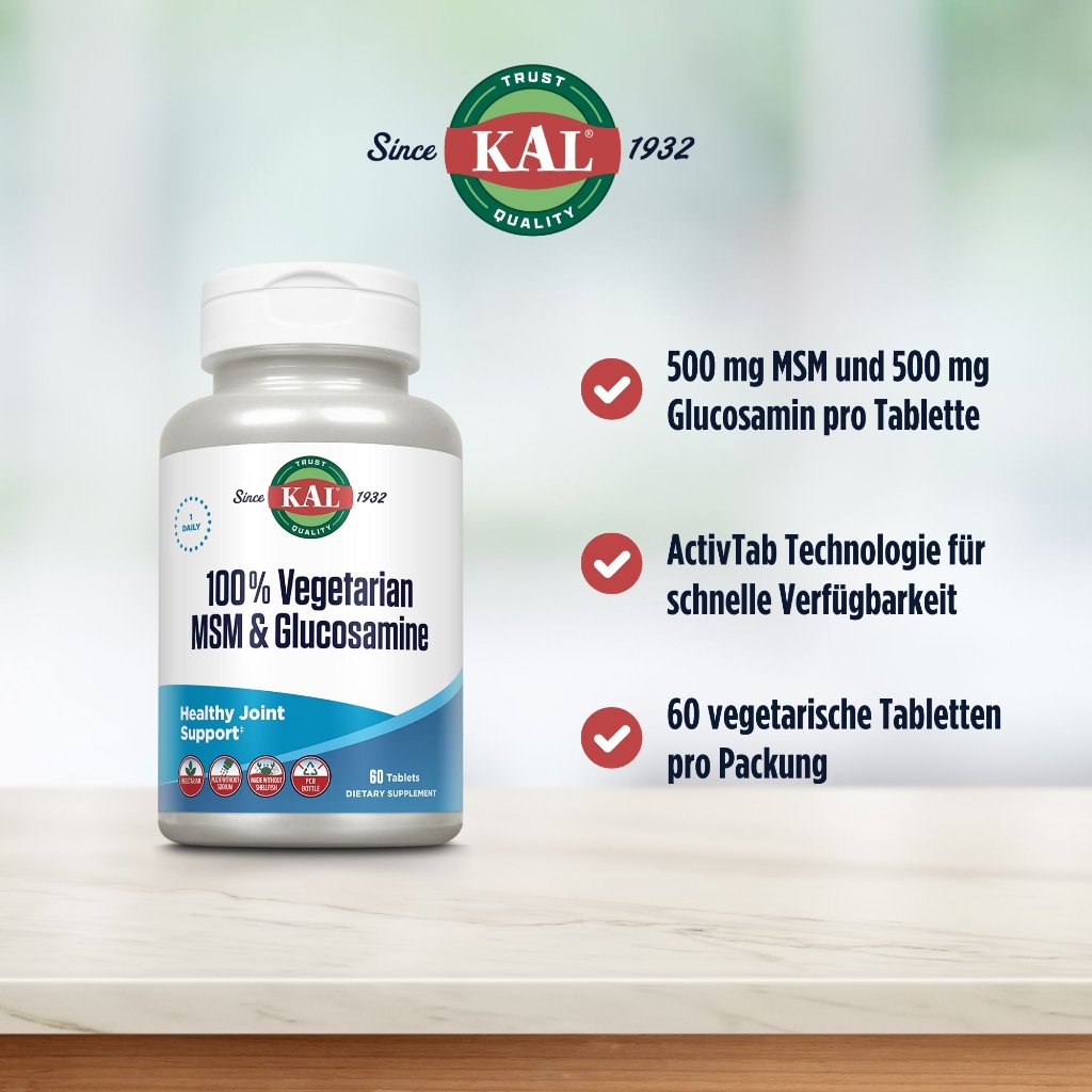 KAL MSM & Glucosamin 100 % vegetarisch