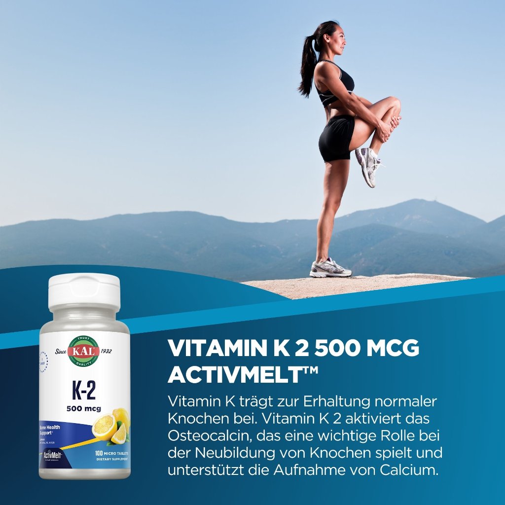 KAL Vitamin K2 500 mcg ActivMelt