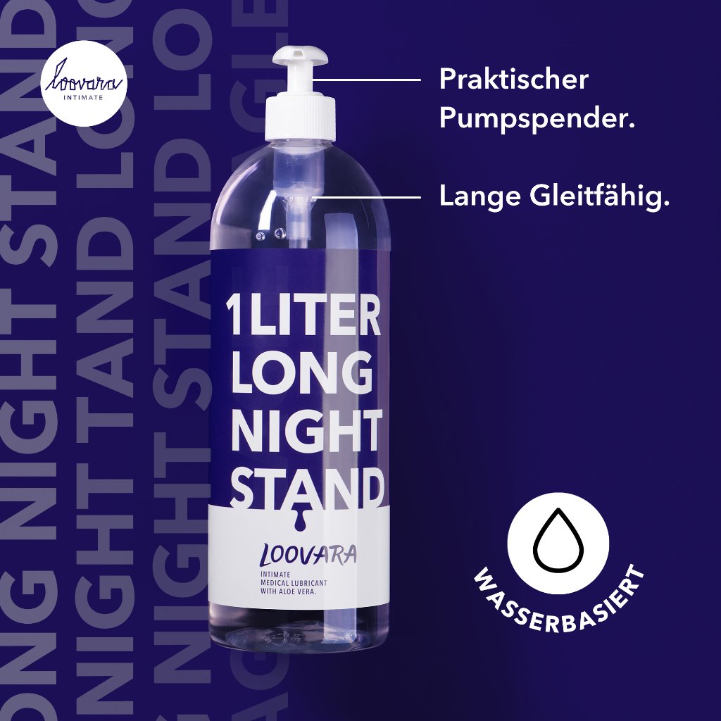 Loovara 1 Liter Long Night Stand Gleitgel mit Aloe Vera