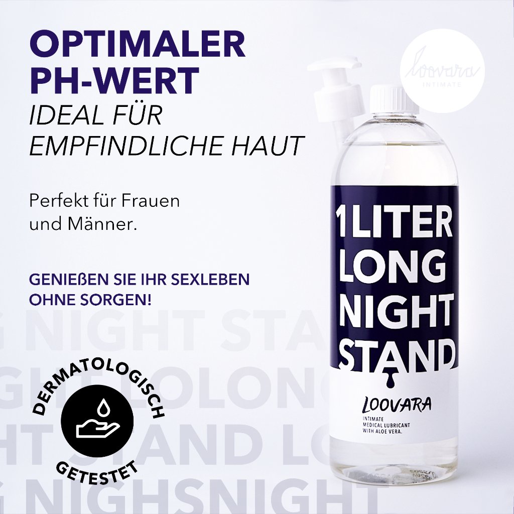 Loovara 1 Liter Long Night Stand Gleitgel mit Aloe Vera