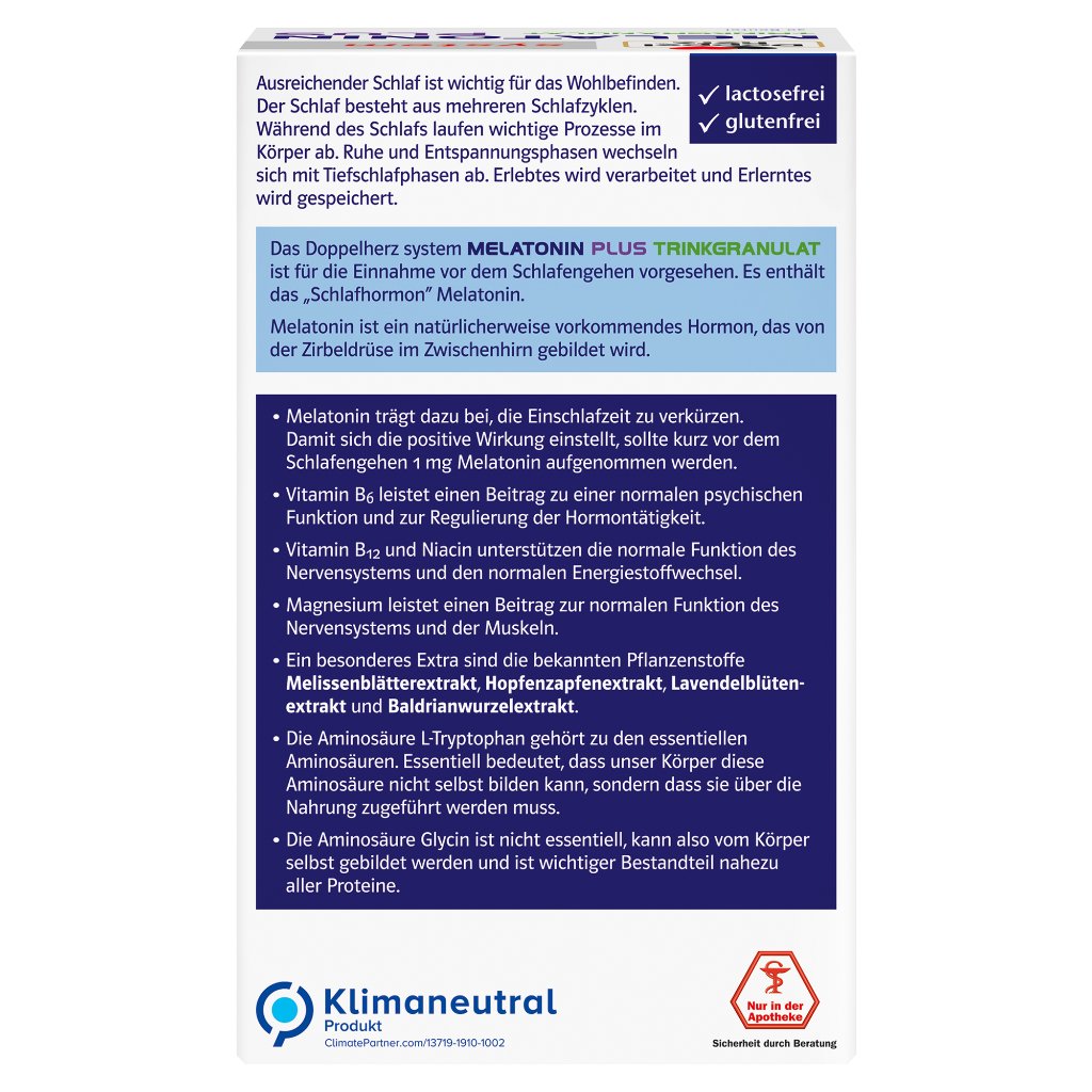 Doppelherz system Melatonin Plus Trinkgranulat