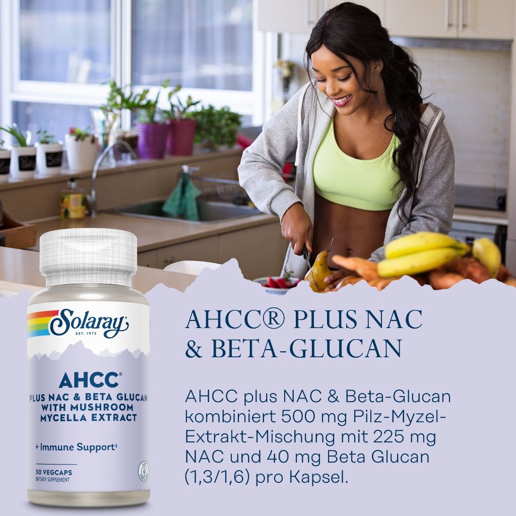 Solaray AHCC Plus NAC & Beta-Glucan