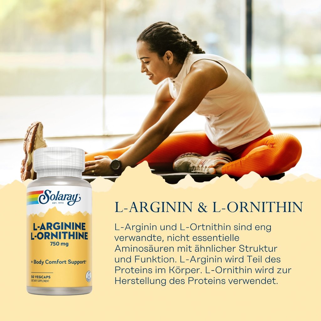 Solaray L-Arginin & L-Ornithin 500/250 mg