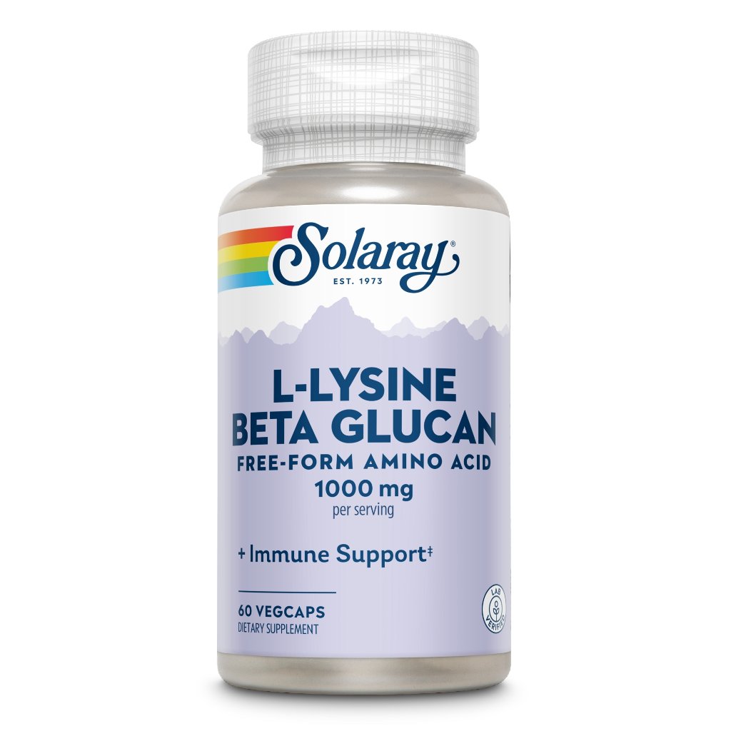 Solaray L-Lysin Beta Glucan & Olivenblätter
