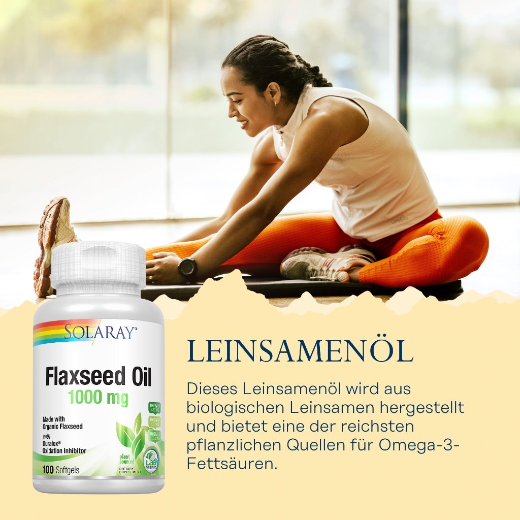 Solaray Leinsamenöl 1000 mg