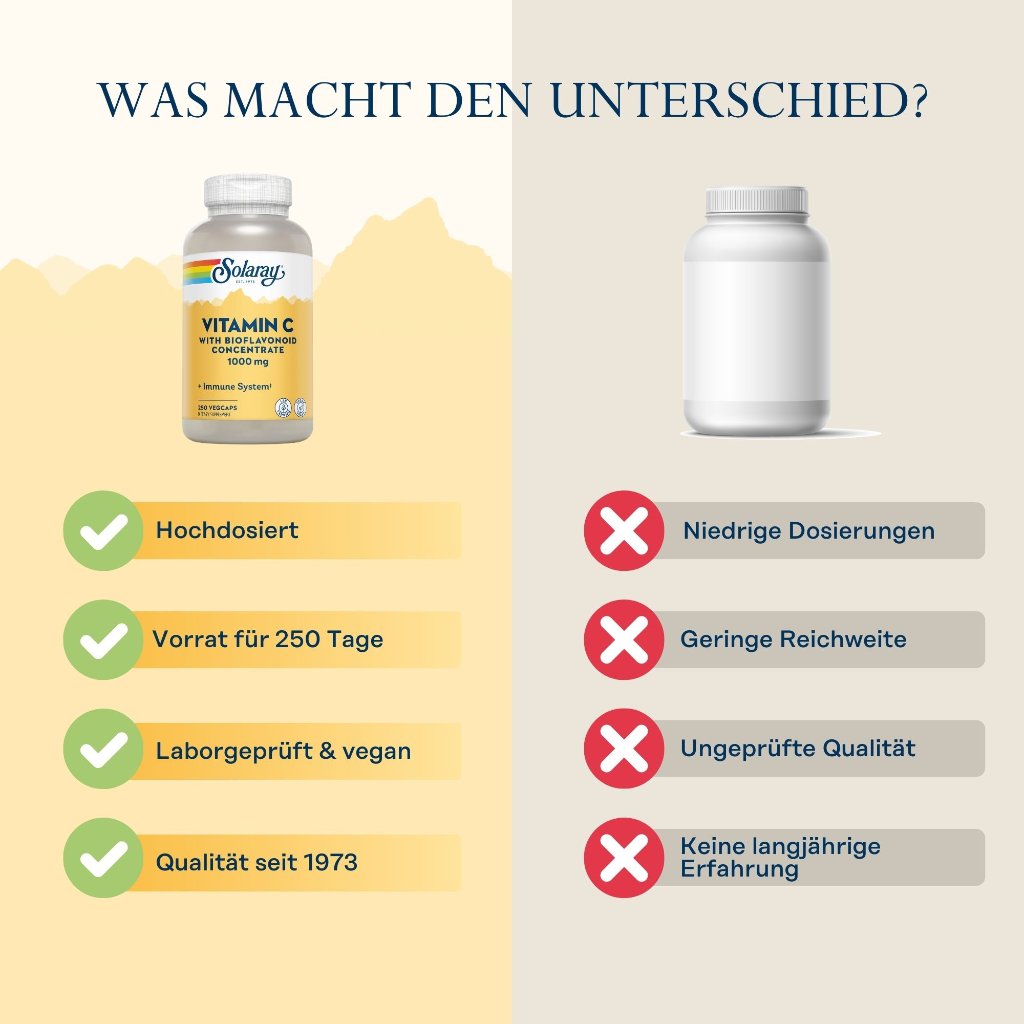 Solaray Vitamin C 1000 mg mit Hageb Acero & Bioflav Solara