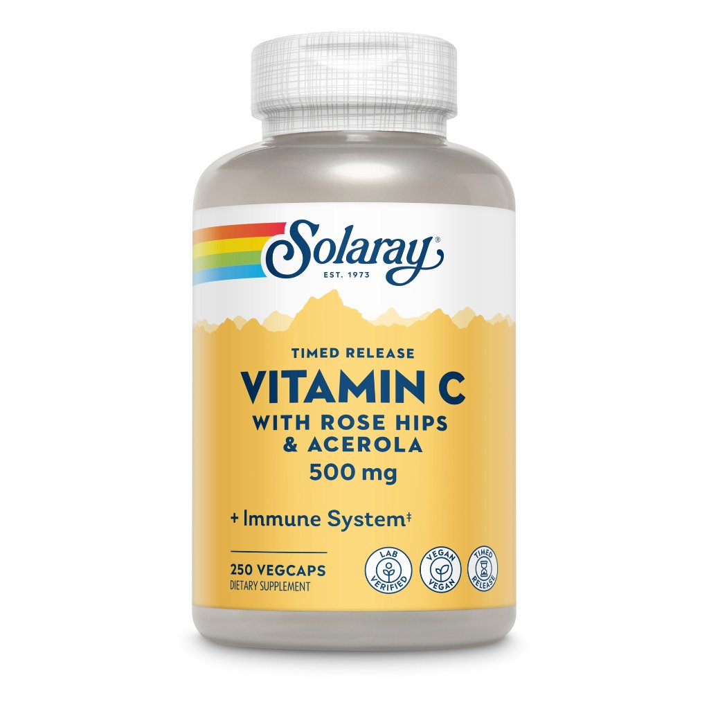 Solaray Vitamin C 500 mg mit Hageb & Acero verzög