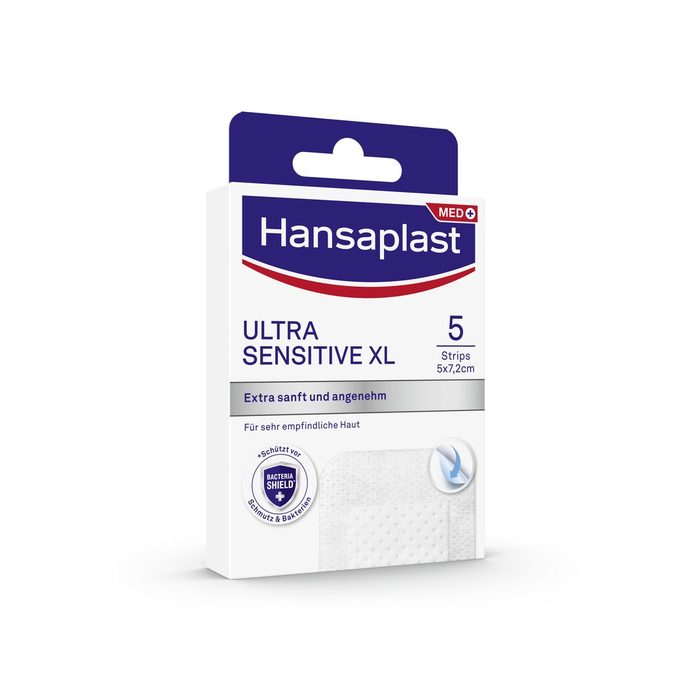 HANSAPLAST Ultra Sensitive Wundverband 5x7,2 cm XL