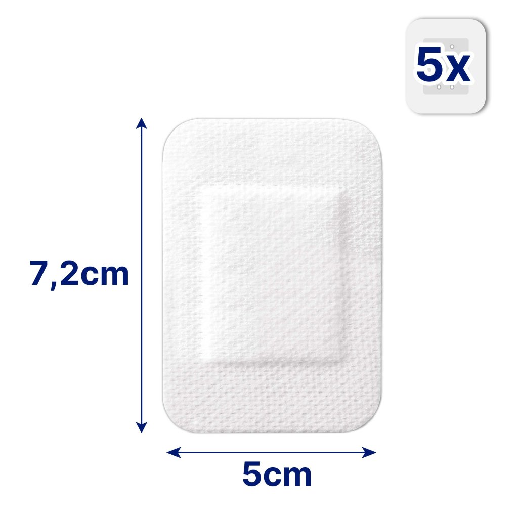 HANSAPLAST Ultra Sensitive Wundverband 5x7,2 cm XL