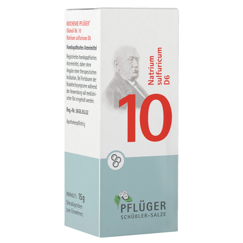 BIOCHEMIE Pflüger 10 Natrium sulfuricum D 6 Glob.