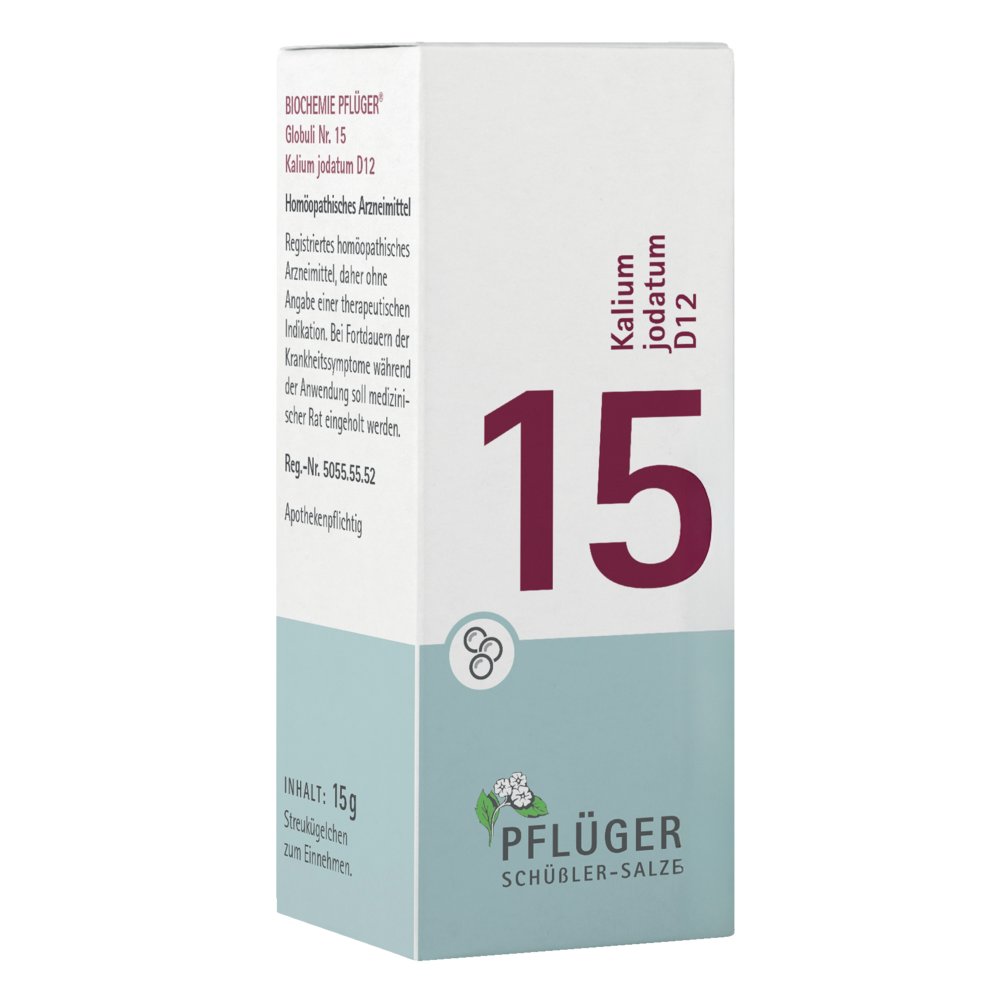 BIOCHEMIE Pflüger 15 Kalium jodatum D 12 Globuli