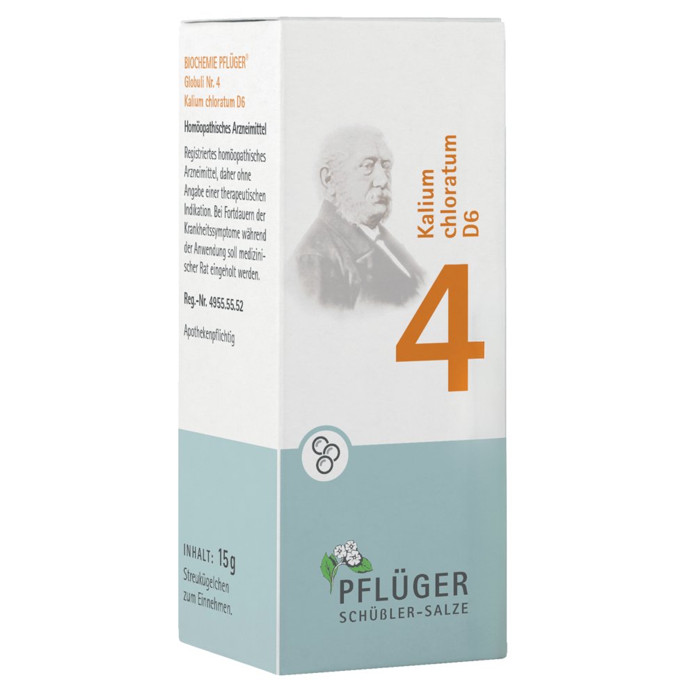 BIOCHEMIE Pflüger 4 Kalium chloratum D 6 Globuli