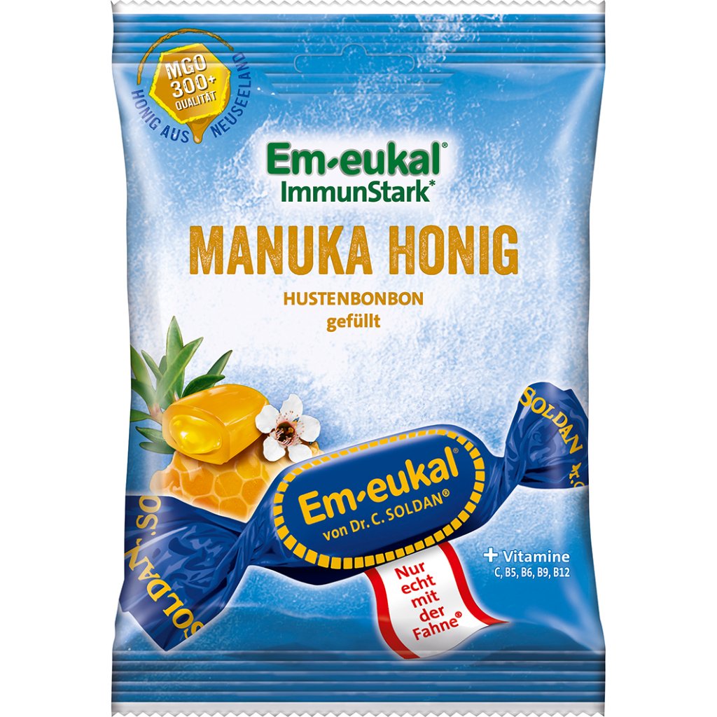 EM-EUKAL Bonbons Manuka-Honig gefüllt zuckerhaltig