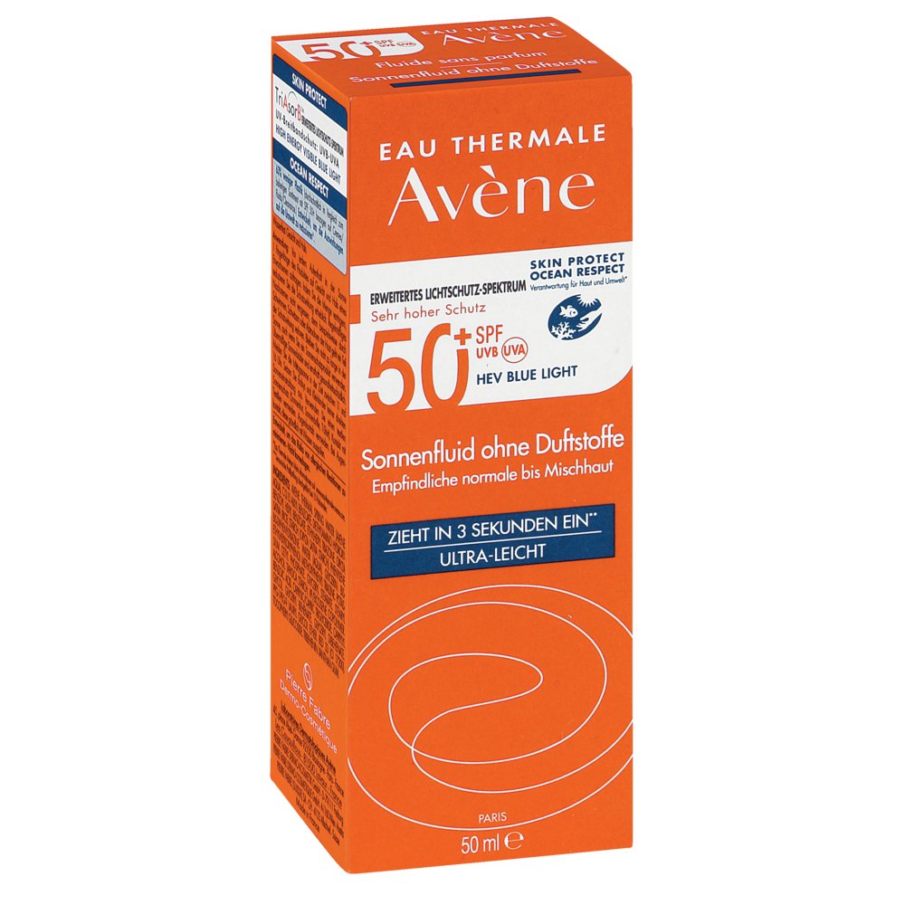AVENE Sonnenfluid SPF 50+ ohne Duftstoffe