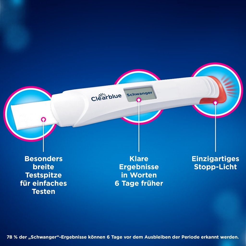 CLEARBLUE Schwangerschaftst.Ultra Frühtest digital