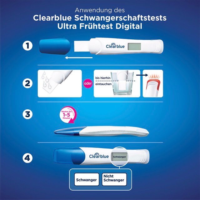 CLEARBLUE Schwangerschaftst.Ultra Frühtest digital