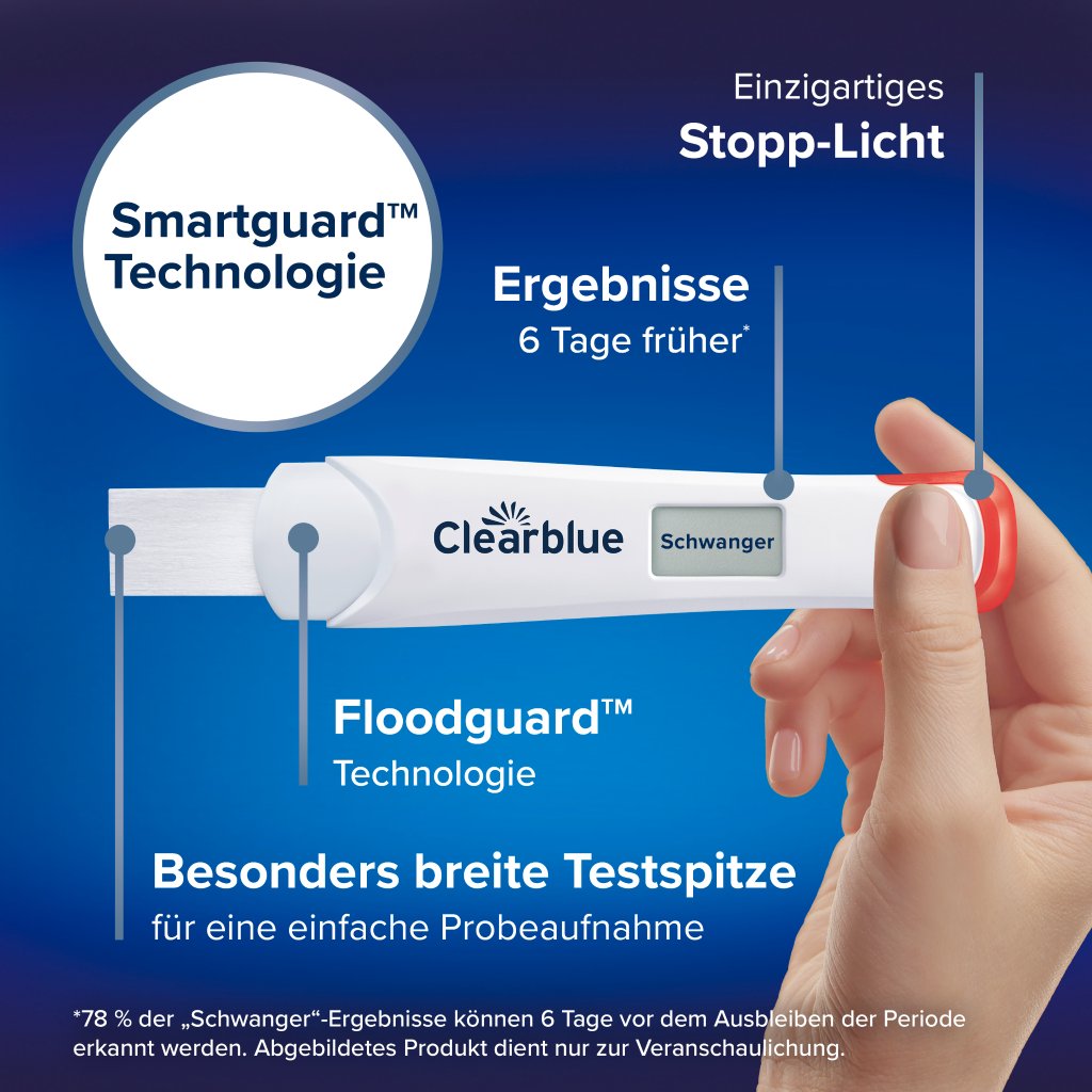 Clearblue Schwangerschaftstest ULTRA FRÜHTEST DIGITAL 1er
