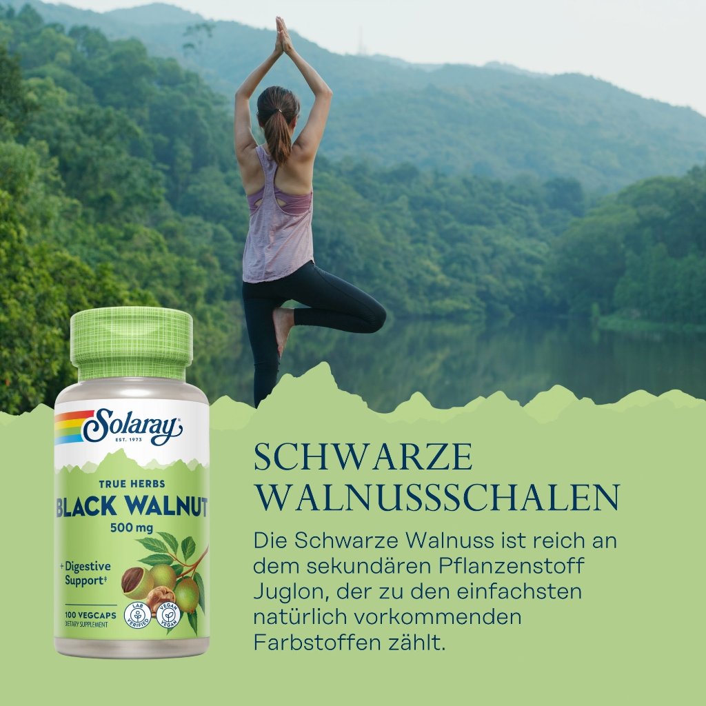Solaray Schwarze Walnussschalen