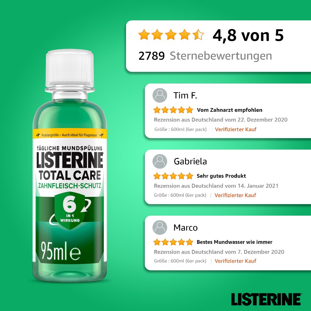 LISTERINE Total Care Zahnfleisch-Schutz 95ml