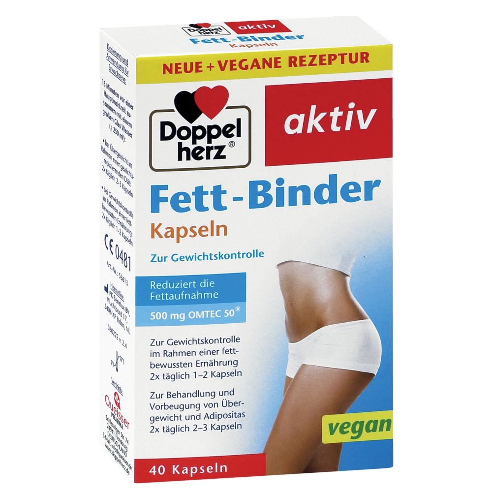 DOPPELHERZ Fett-Binder Kapseln