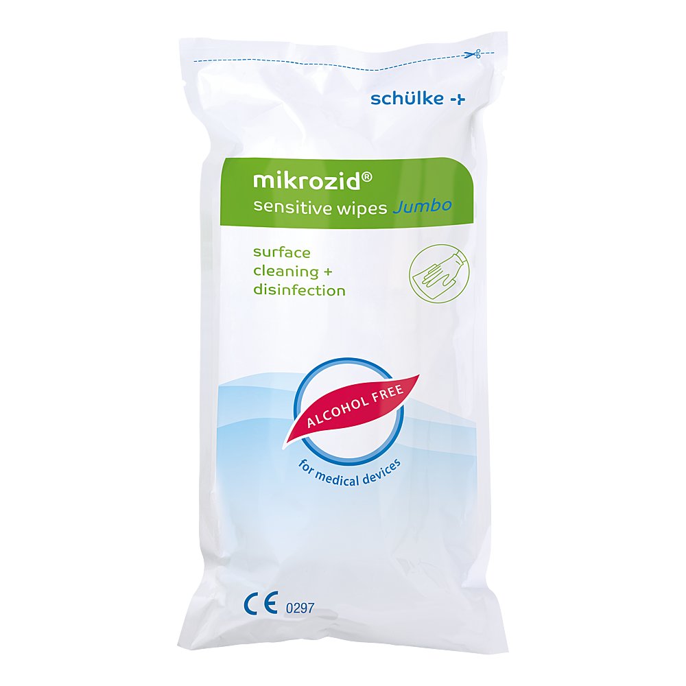 MIKROZID sensitive wipes Jumbo Des.MP+Flä.Ref.Btl.