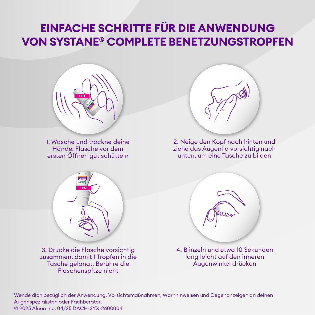SYSTANE COMPLETE Benetzungstropfen für die Augen ohne Konservierungsmittel