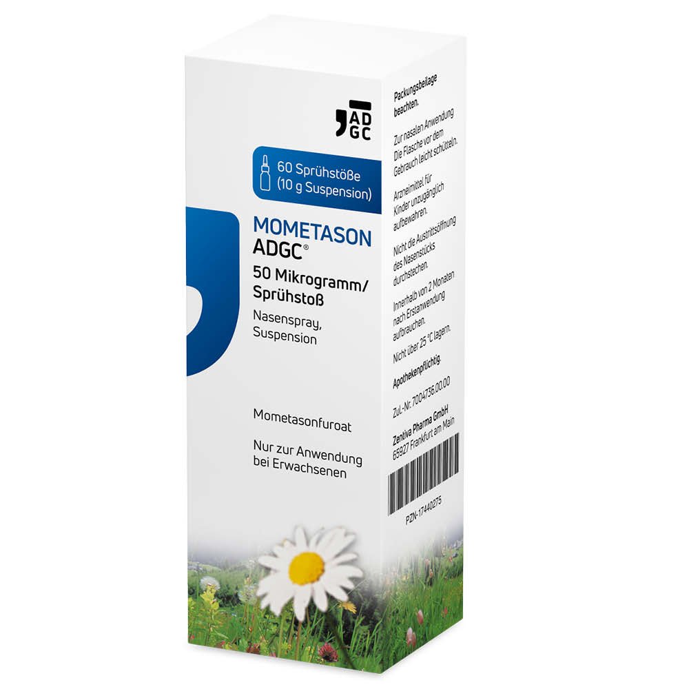 MOMETASON ADGC 50 μg/Sprühstoß Nasenspray 60