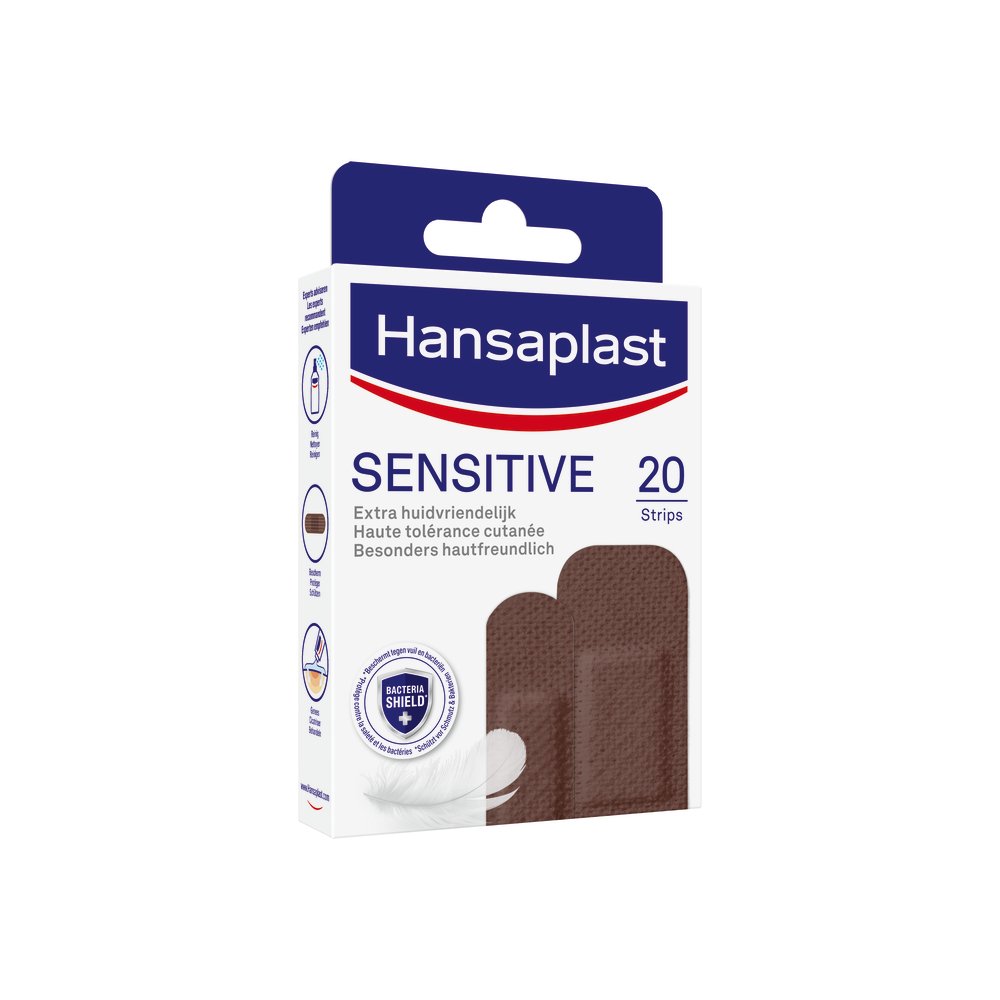 HANSAPLAST Sensitive Pflasterstrips hautton dark