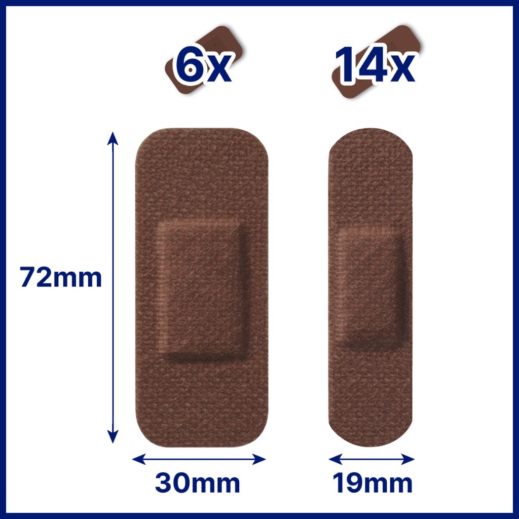 HANSAPLAST Sensitive Pflasterstrips hautton dark