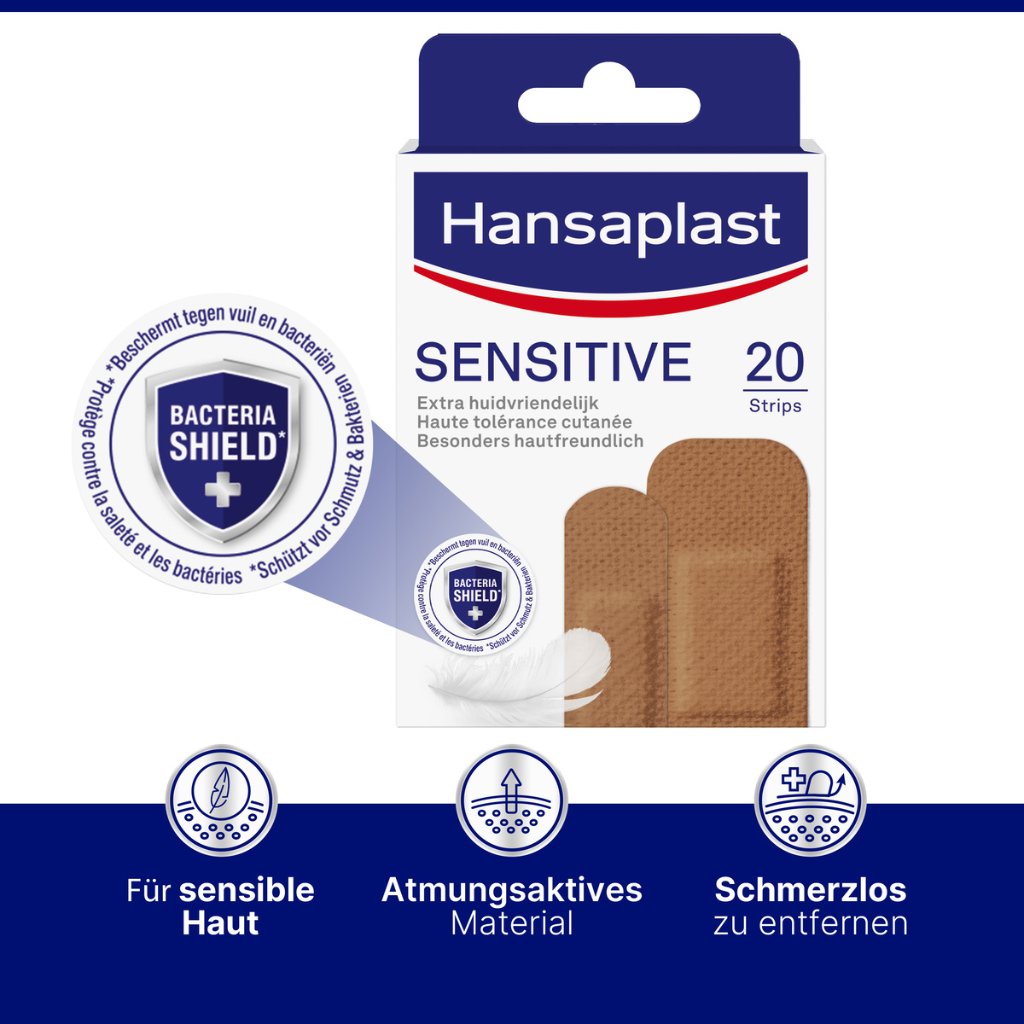 HANSAPLAST Sensitive Pflasterstrips hautton medium