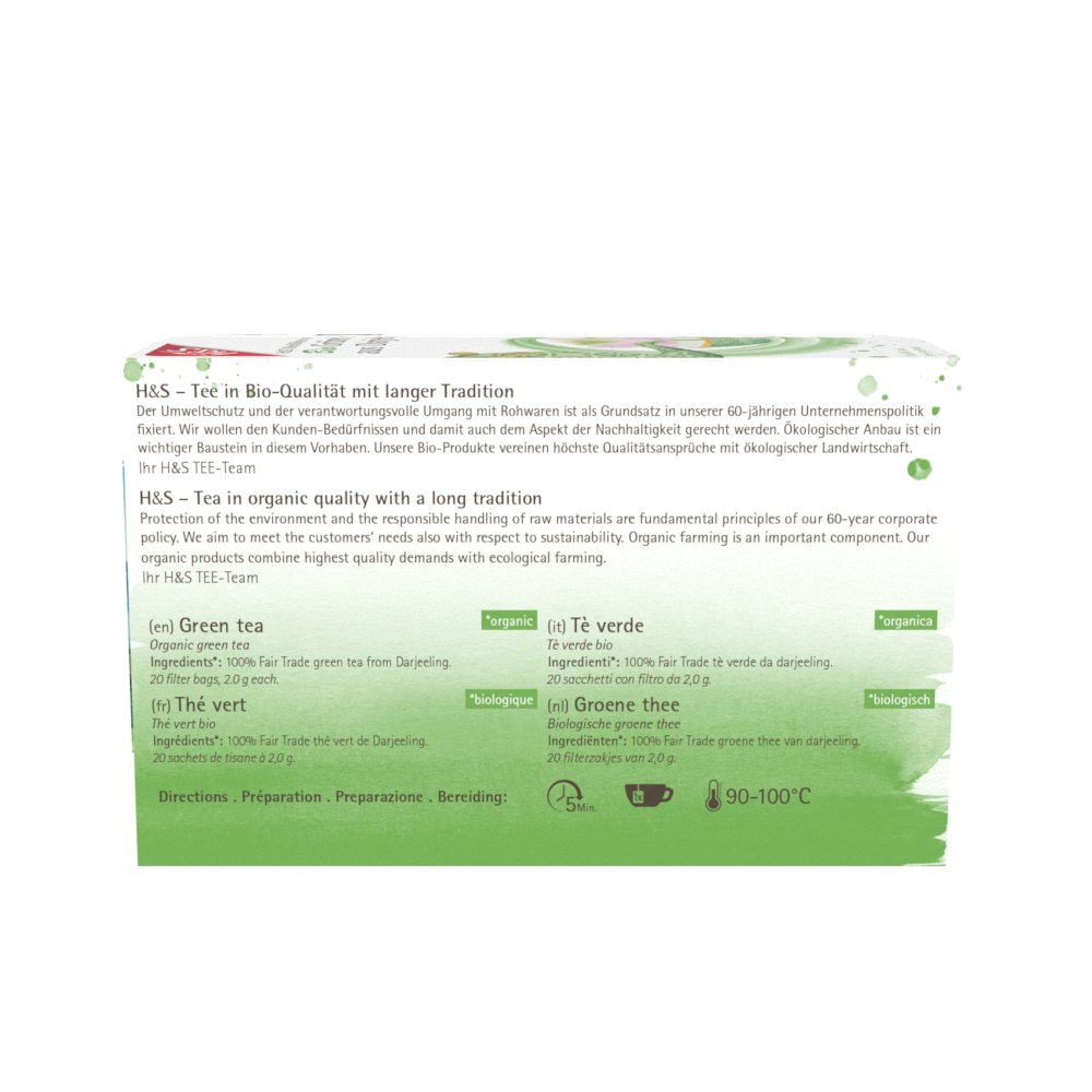 H&S Bio Grüner Tee aus Darjeel-ing (FairTrade)