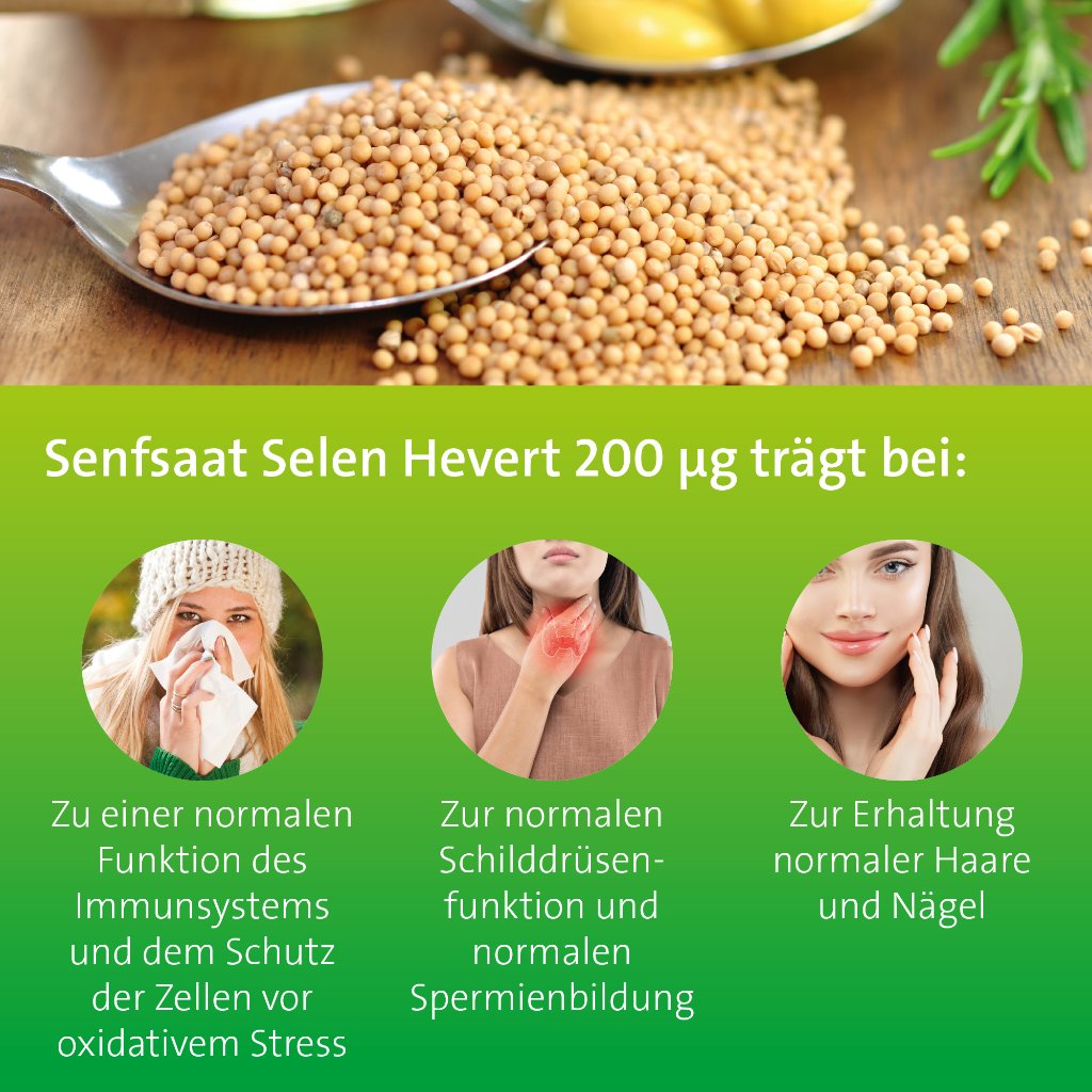SENFSAAT SELEN HEVERT 200 μg Kapseln