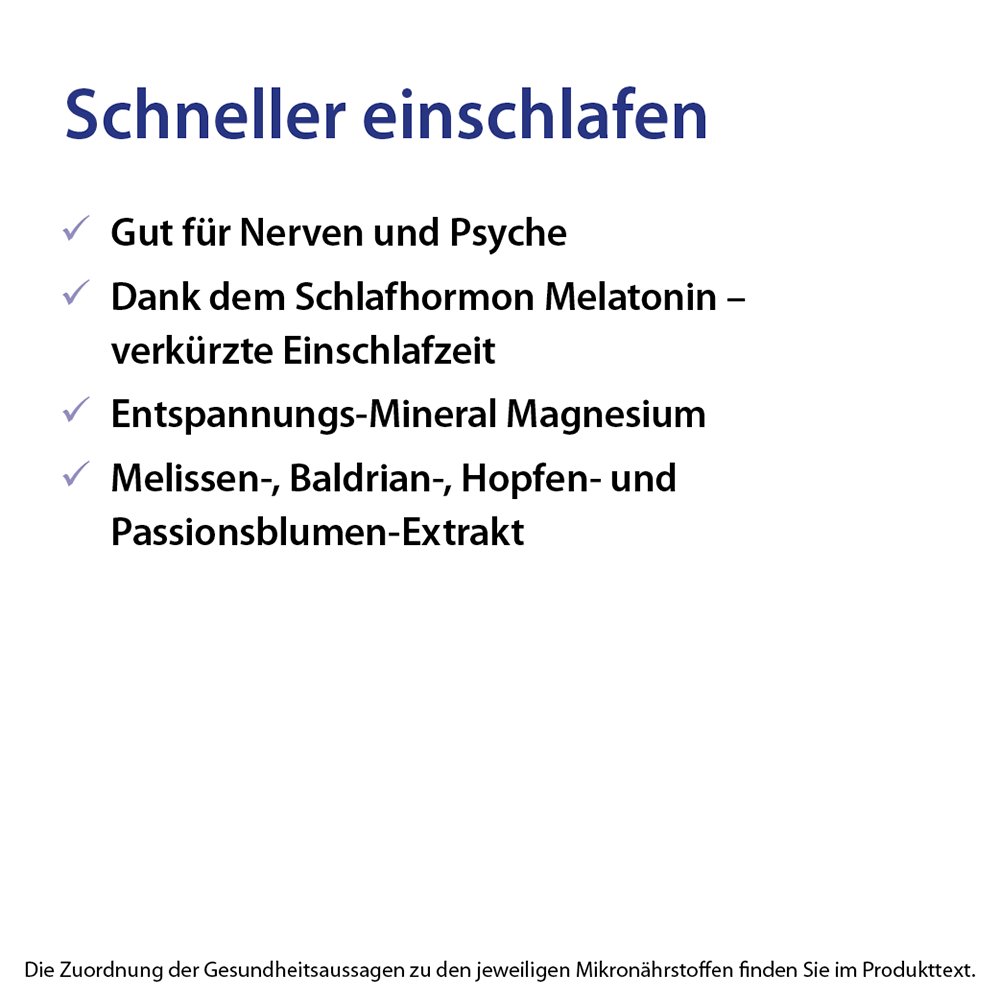 Dr. Jacob's Schlaf schön Melatonin Melisse Baldrian Hopfen