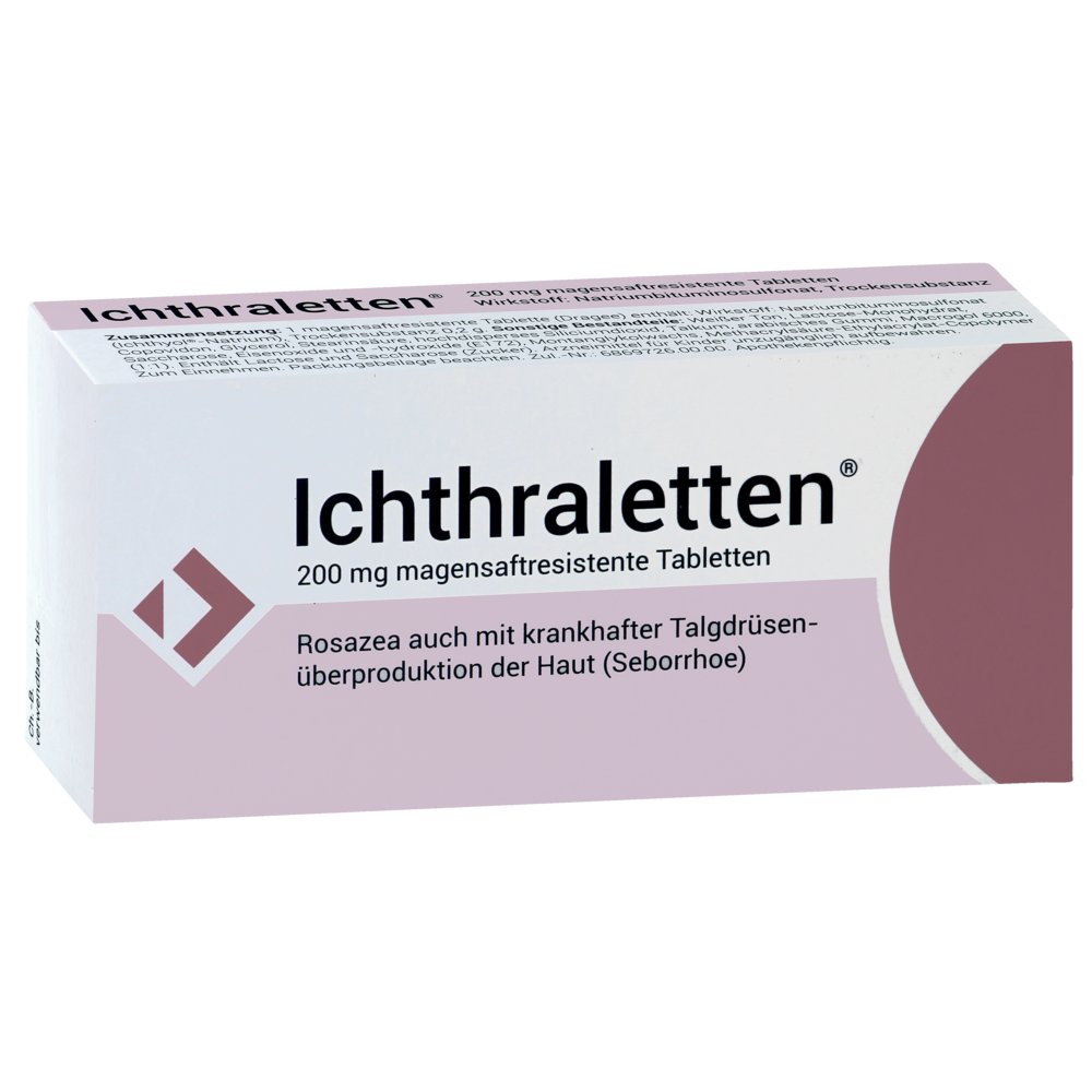 ICHTHRALETTEN 200 mg magensaftresistente Tabletten