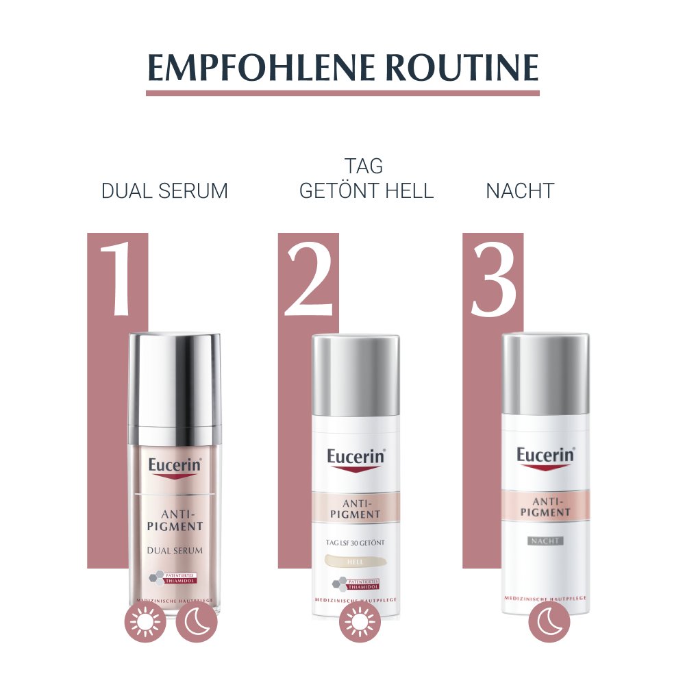 EUCERIN Anti-Pigment Tag getönt hell LSF 30
