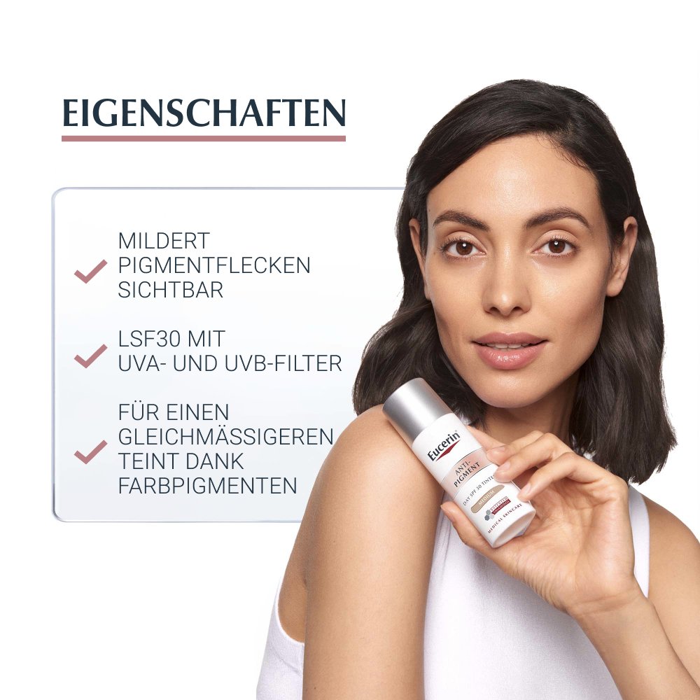 EUCERIN Anti-Pigment Tag getönt mittel LSF 30