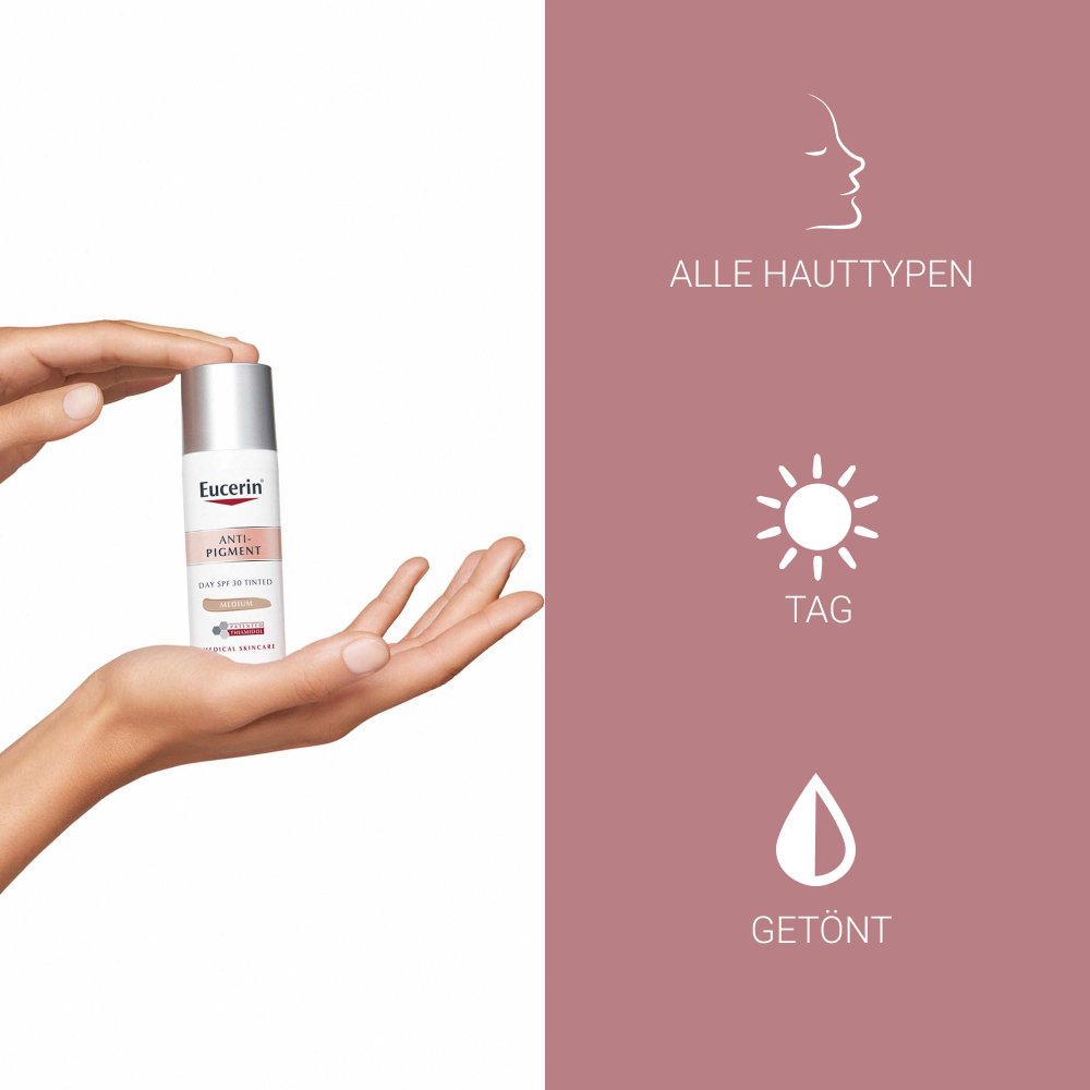EUCERIN Anti-Pigment Tag getönt mittel LSF 30