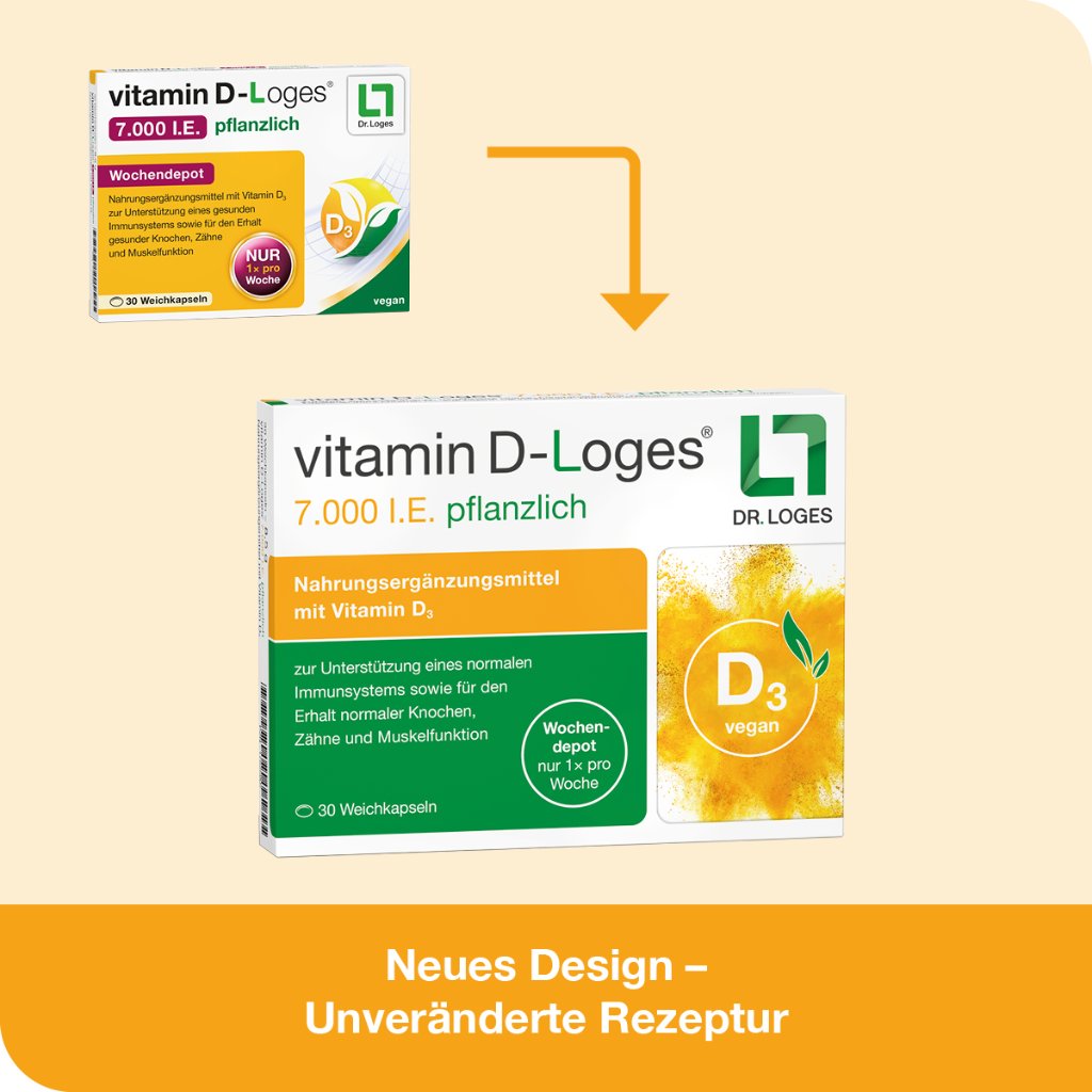 VITAMIN D-LOGES 7.000 I.E. pflanzlich Wochendepot
