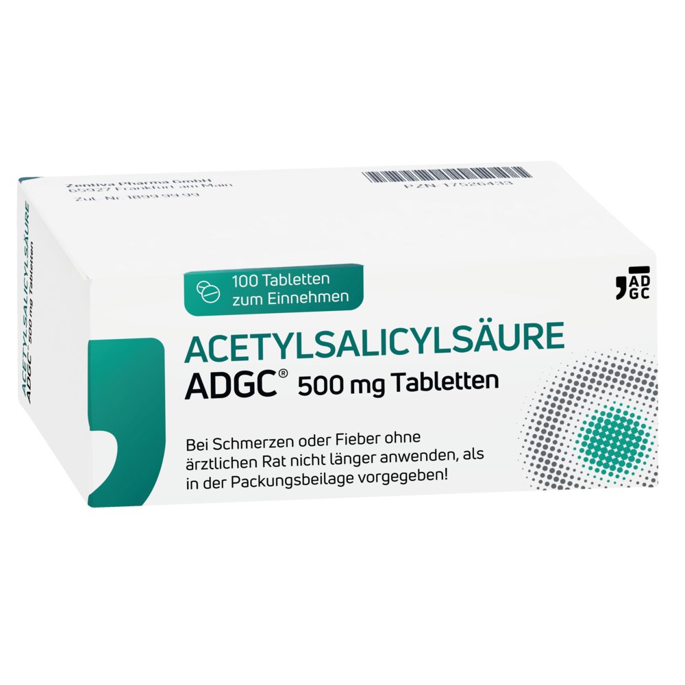 ACETYLSALICYLSÄURE ADGC 500 mg Tabletten