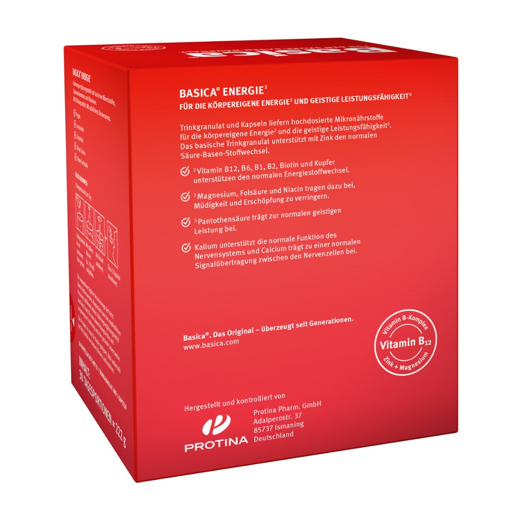 BASICA Energie Trinkgranulat+Kapseln f.30 Tage Kpg