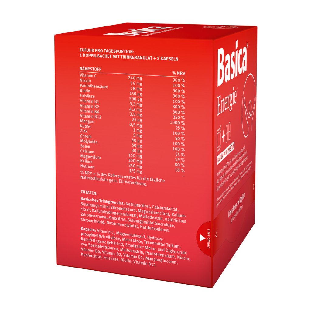 BASICA Energie Trinkgranulat+Kapseln f.30 Tage Kpg