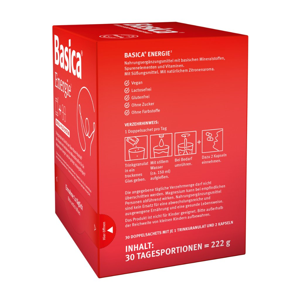 BASICA Energie Trinkgranulat+Kapseln f.30 Tage Kpg