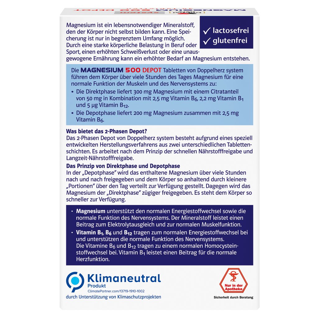 Doppelherz system Magnesium 500 DEPOT