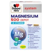 Doppelherz system Magnesium 500 DEPOT + B-Vitamine