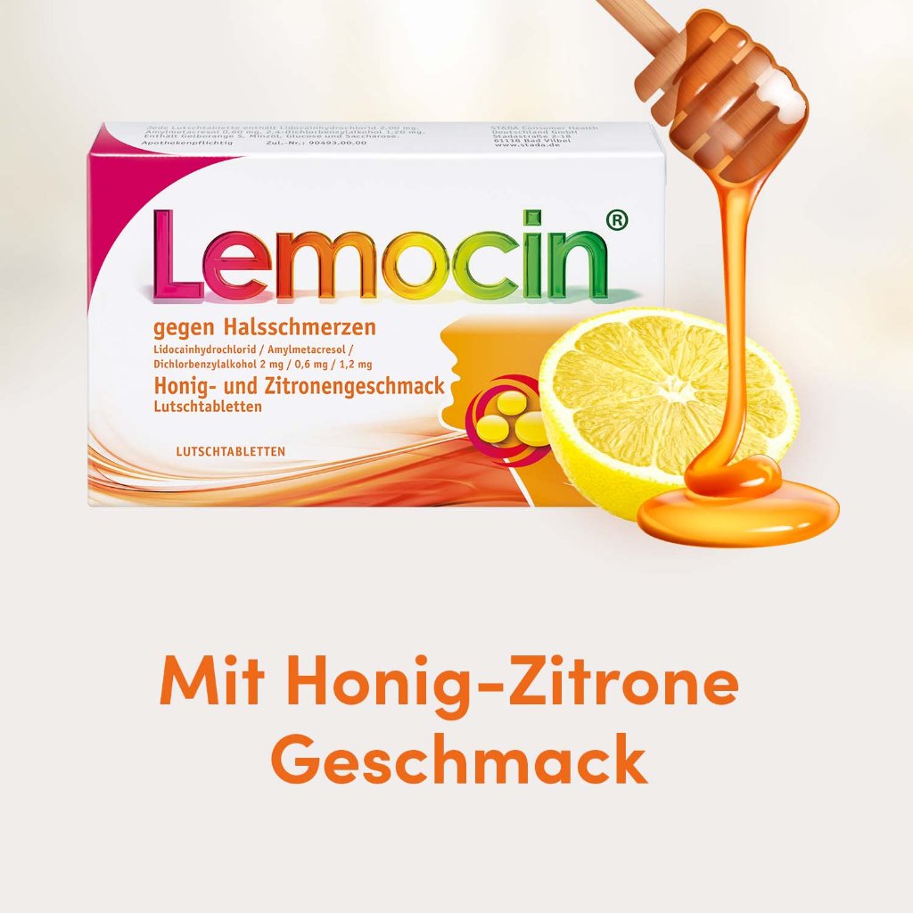 LEMOCIN gegen Halsschmerzen Honig-u.Zitroneng.Lut.