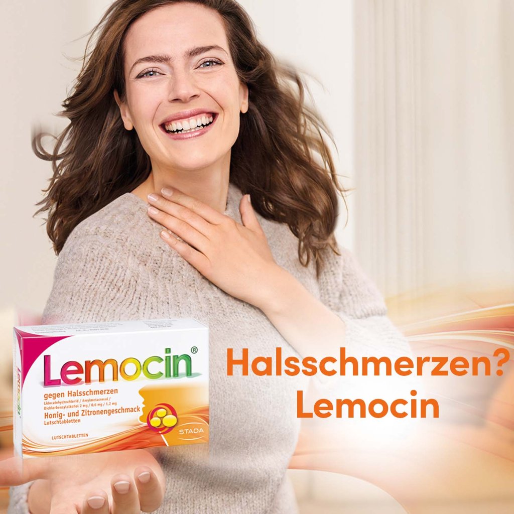 LEMOCIN gegen Halsschmerzen Honig-u.Zitroneng.Lut.