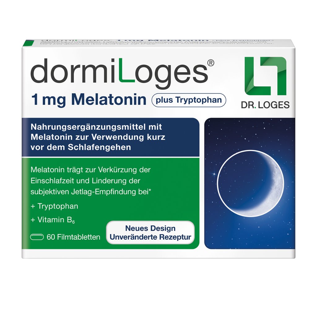 DORMILOGES 1 mg Melatonin plus Tryptophan Filmtab.