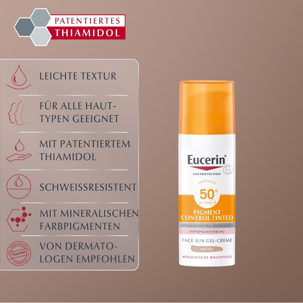 EUCERIN Sun Fluid Pigment Control mittel LSF 50+