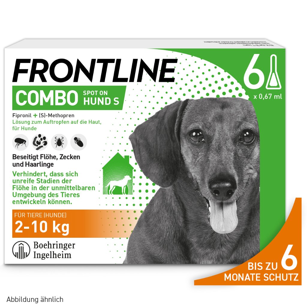 Frontline Combo Floh- und Zeckenschutz f. Hunde S 6 Pip.